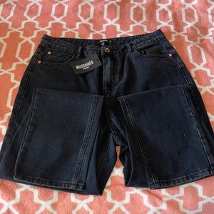 BRAND NEW with tags - MISGUIDED high waisted copper straight leg jean size 12
